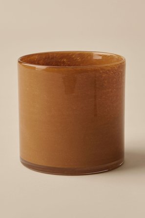 &Home - Ljuslykta / kruka Ruby Large höjd 15 cm - Orange - Ljusstakar & lyktor - Från Homeroom