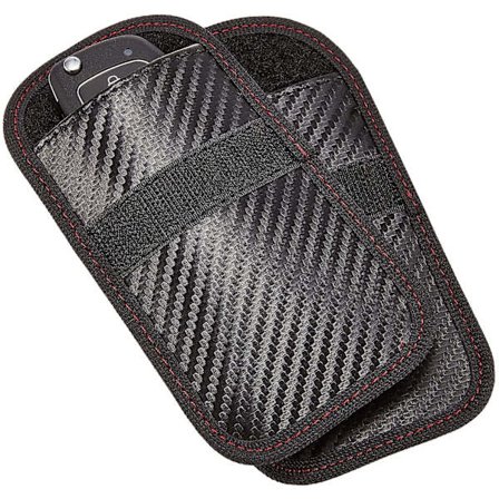 Faraday-avaimen suojus - 2 kpl Mini varkaudenestopussi avaimenperälle