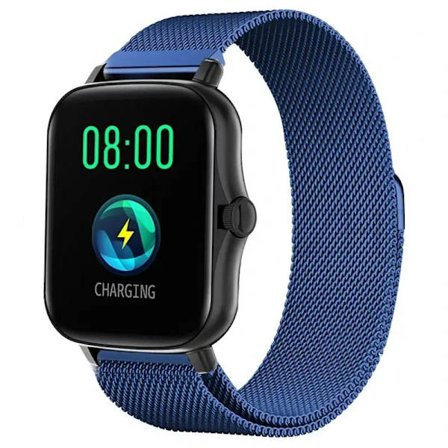 20 mm/22 mm milanesisk armbånd til Amazfit GTS/4/2/2e/3/GTS2 Mini/GTR 47 mm/GTR 4/3/ Pro metalarmbånd Amazfit bip/U/S/lite rem Blå 20 mm Blå