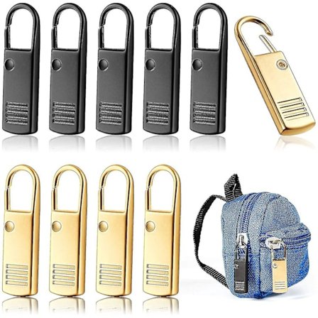 10 udskiftnings-lynlåstryk, Metal lynlåstryk