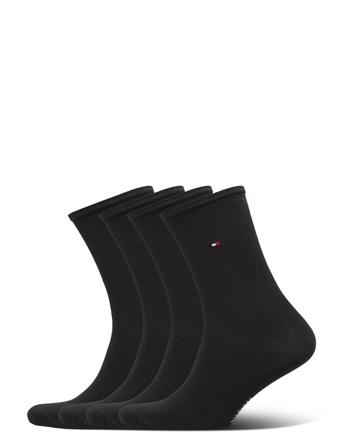 Th Women 4P Sock Ecom Underwear Socks Regular Socks Sort Tommy Hilfiger