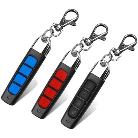 3 stk. Universal 4 knapper nøgle garageportåbner fjernbetjening duplikator ny garageport fjernbetjening 433MHZ