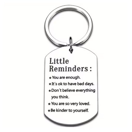 Små Påmindelser Gaver Nøglering Inspirerende Gave Nøgleringe til Kvinder Mænd Du Er God Nok Nøglering til Datter Gaver Opmuntring Nøgleringe Gave