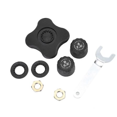 2 stk. Motorcykel Bluetooth TPMS Dæktryksovervågning Ekstern Indvendig Sensor IP67