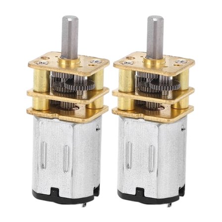 2 stk. Gearmotor DC 6V 200RPM Hastighedsreduktion 3x8 Aksel Gearmotor til RC Bil Legetøj