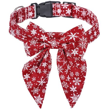 Julhalsband för hund med rosett, Bowtie Hund Julhalsband