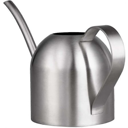 Lille indendørs vandkande til stueplanter, rustfrit stål, lang vandkande (975 ml / 1 liter)