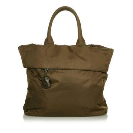 Prada Vintage, Pre-owned Tessuto Tote Bag Br 4490 Bruin, Dames, Maat:ONE Size
