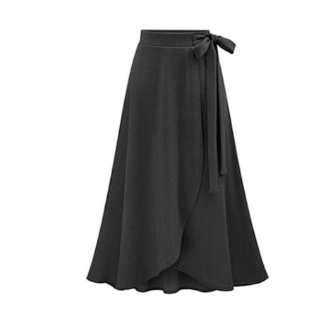 A M Damernas Fladdrande Kjol 50-tals Retro Kjol Knälång Festival