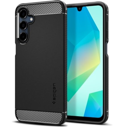 Spigen telefontaske til Galaxy A16 4G/5G robust rustning - mat sort