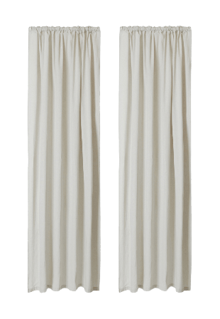 Åhléns Home Gardin AMELIA 145x250 cm, 2-pack Gardiner Brun ONESIZE