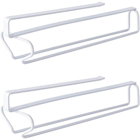 Hengende glassholder, 2 stk. Hengende glassholder Hengende glassoppbevaring, for kjøkken, bar eller restaurant, 31 cm x 8,6 cm (hvit)