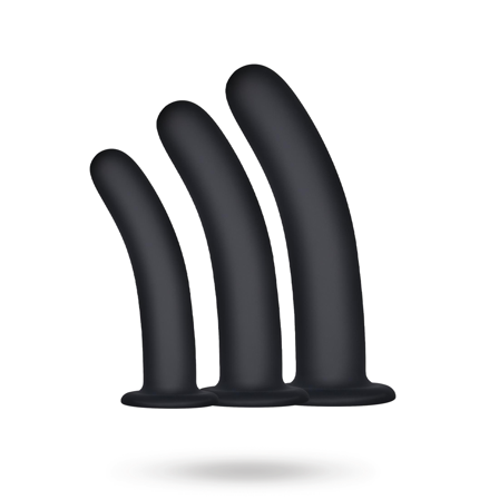 Kick Up Vaginal/Anal Training Kit Set Black - Vuxen.se - Analleksaker i set, butt plug trainer, anal kit