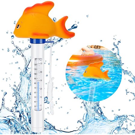 Flytende bassengtermometer, søt tegneserie