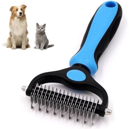 ING Filtrefjerner Underuldskam Hundebørste Kattebørste Filtrefjernende Kam Kæledyrspleje Rive og Børster og Katte Anti-Filtre Fjerner Filtre til Blå 