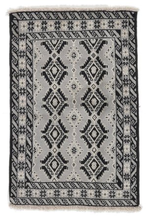 84X126 Tapis Baloutche D'orient Noir/Gris Foncé (Laine, Perse/Iran) Carpetvista