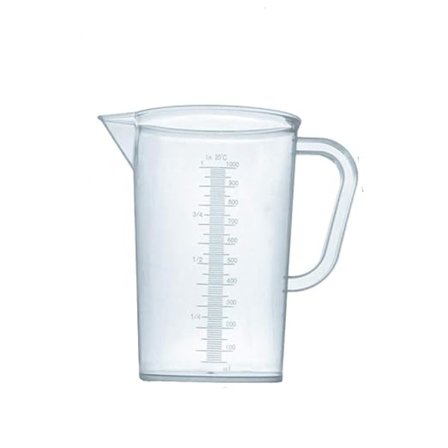 1 l mätbägare i plast med handtag - 1000 ml mätning