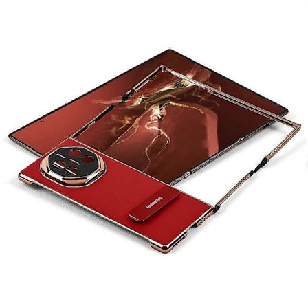 For Huawei Mate XT Ultimate Telefondeksel Støtte Lær+PC Mobilcover