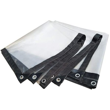 BeGrit 2M x 3M Vanntett Transparent Presenning med Løkker Værbestandig