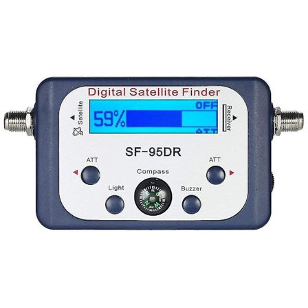 Digital Satellitsignalmätare TV-signalmottagare Satellitfinder med Kompass och LCD-display FTA DVB S2