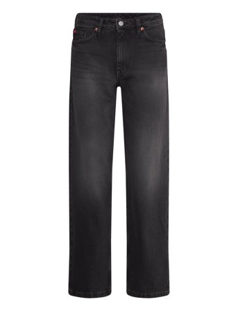 Monki Aimo Mid Straight Jeans - Black - 23 x 32