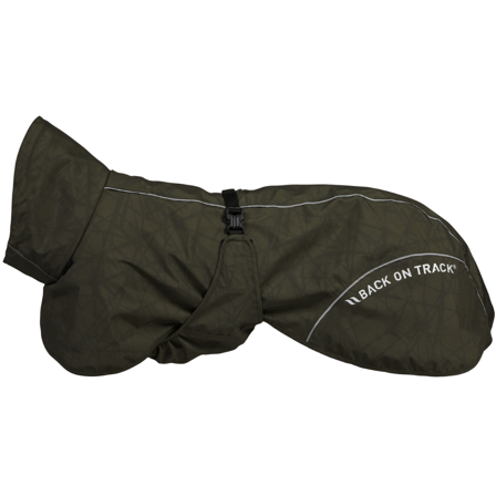 Back on Track Bay Rain Shell Coat Low Set Tail 70-75 cm Olive