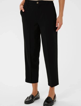 Kaffe Kaheather Cropped Pants - Black - 34