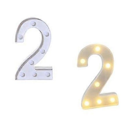 Led-lamppunumerot 2 Koriste syntymäpäiväjuhliin häihin kotibaariin[D]