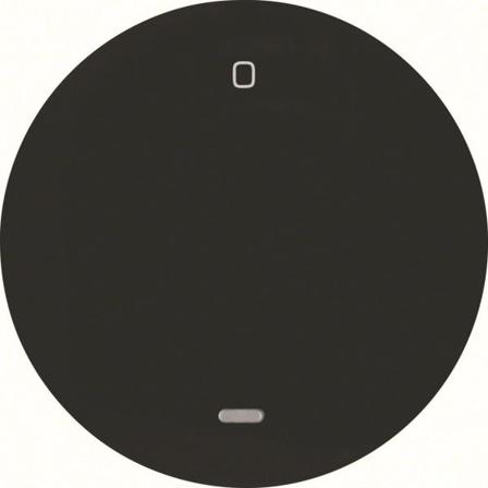 Hager 16242045 Vipu malleihin R.1 ja R.3 Yksiosainen vipu, musta, symboli "0", Katkaisijat & pistorasiat
