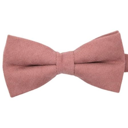 Slips - Fluga i ribbstickad sammet (fina ribbor). Gammal rosa