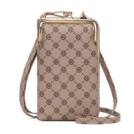 Axelremsväska för damer Crossbody Printed plånbok Mini telefonväska - spot sales