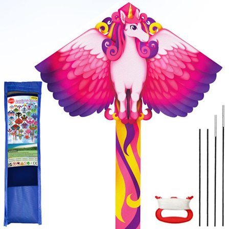 Drager til Børn i Alderen 8-12, Stor Drager til Drenge Voksne Let at Flyve & Samle, Stranddrager med 100 Meter Dragesnor