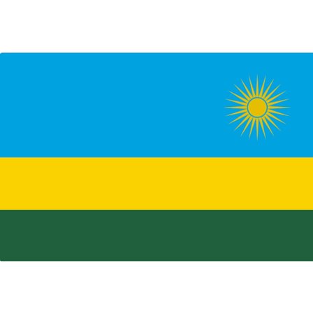 Rwanda flagg