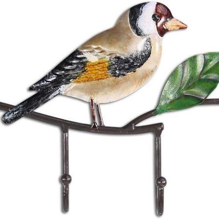 Fugledørkrok Nøkkelkrok Dekorativ krok Vintage Design Henger med 4 Ha