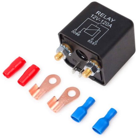 12V 200A Auton Käynnistysrele Normaali Auki Rele Autolle Kuorma-autolle Moottorirele 2 Liittimellä