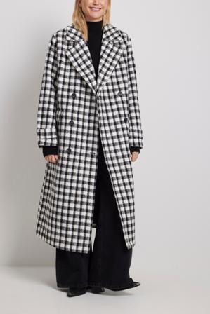 NA-KD Manteau coupe droite à carreaux - Manteaux - CheckeRouge - EU 32