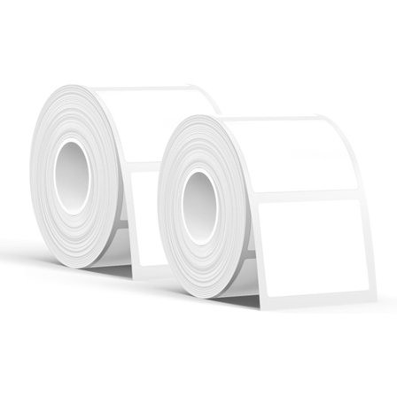 Vanntette etiketter, varmeaktivert lim, egnet for kontorer og skoler, 40 mm x 30 mm, 250 etiketter per rull, 2 ruller.