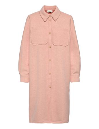 Helia Long Shirt Overshirts Lyserød NORR