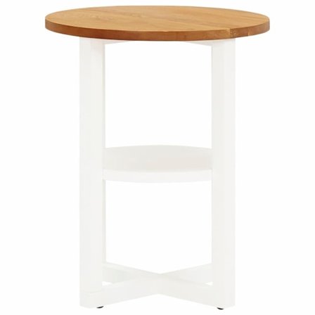 vidaXL Lampbord 40x50 cm massiv ek