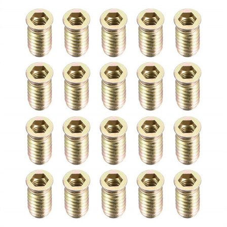 20 stk. gevindindsatser møtrikker træmøbler skrue-i møtrik M8X25MM