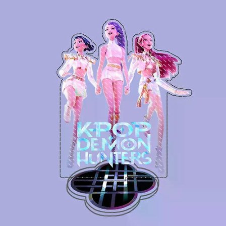 Kpop Demon Hunters Mira Rumi Zoe Akryl Nøkkelring, Anime Ryggsekk Dekor Anheng, Stående Plate Tilbehør Ornament Leke for Fans Gave