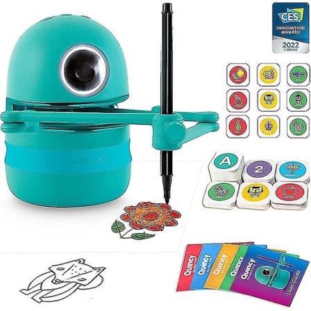 Rita Robot Lärande Pedagogiska leksaker för 4, 5, 6, 7, 8 år gamla flickor och pojkar, Interactive Prating Undervisning Ritning, Matte, 