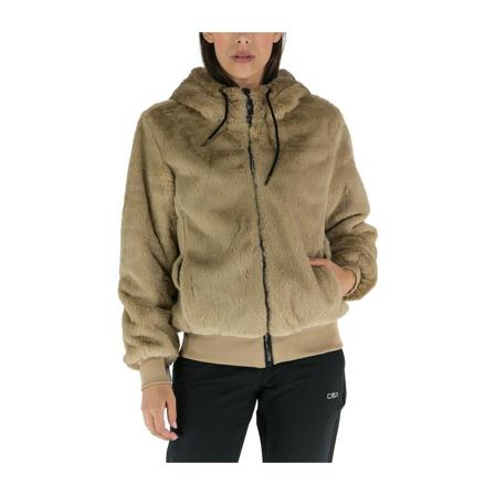 CMP Faux Fur & Shearling Jacka beige, Dam, Dam, Storlek: S