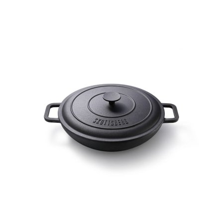 Sautépanna 31.5cm med lock Gjutjärn SKOTTSBERG