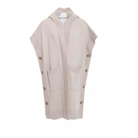Eleventy, Cardigans Beige, Dames, Maat:S,Viscose
