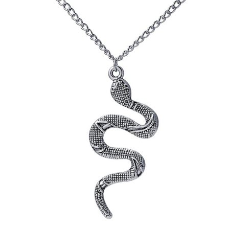 Guld Snake Halsband Silver Snake Pendant Halsband Layered Snake Necklace
