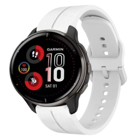 Garmin Venu 2 Plus Klockarmband i Silikon - Vit