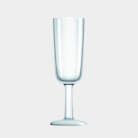 Champagneglas i plast Palm Flute Blanc, non-slip, transparent, 18 cl