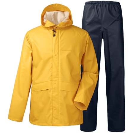 Didriksons Bioko Unisex Set Unisex rainwear sets Yellow L