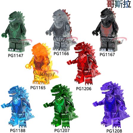 Byggeklodser PG8090 Godzilla stor samling Monster Alliance poseformet samlingsplug-in figur børnelegetøj varm salg